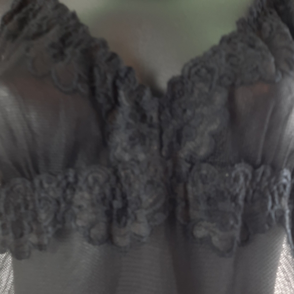 XL BlushBlack Lace Midi Dress Slip - Picture 10 of 14